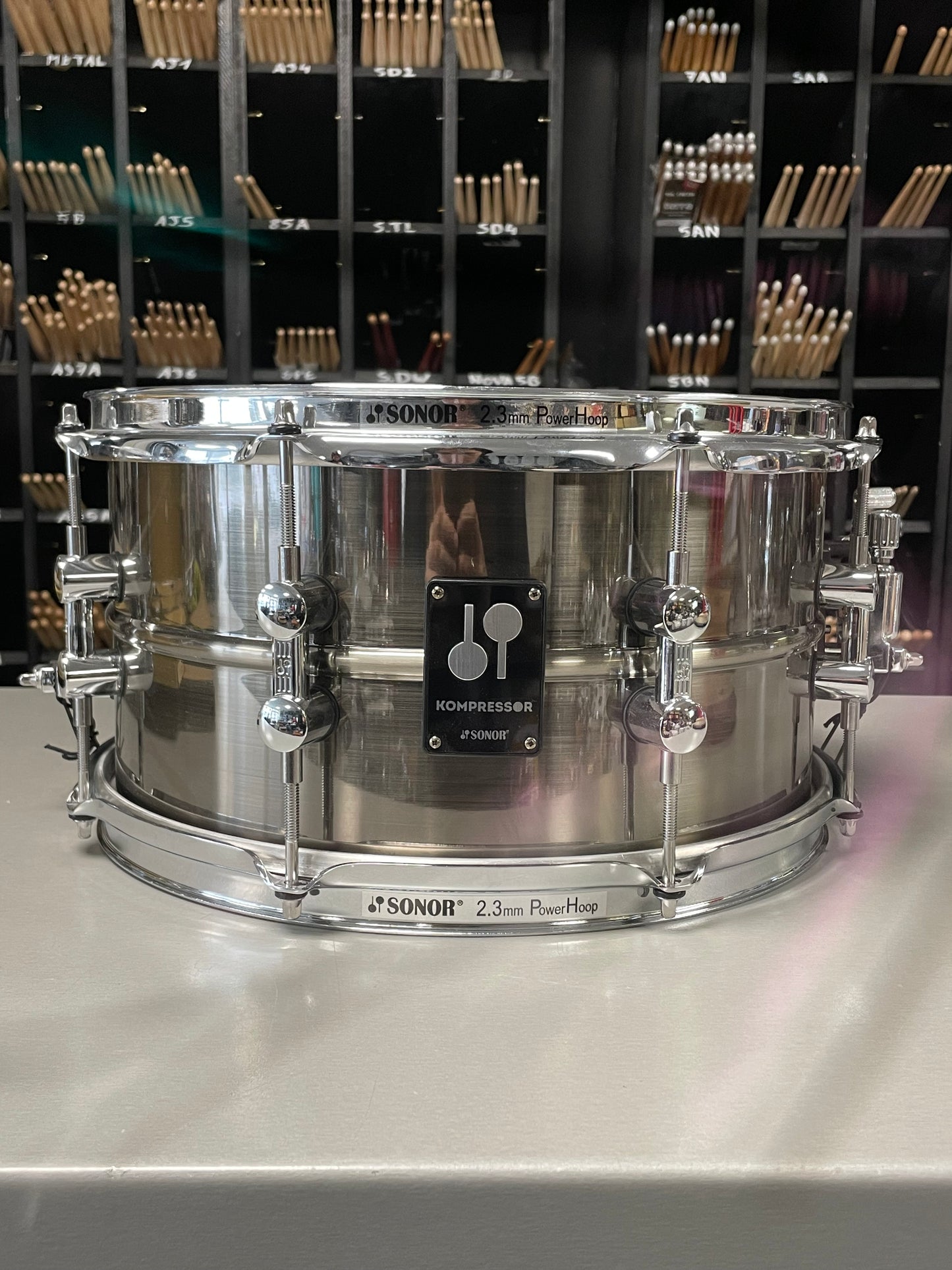Caisse claire Sonor Kompressor 13x7 Brass