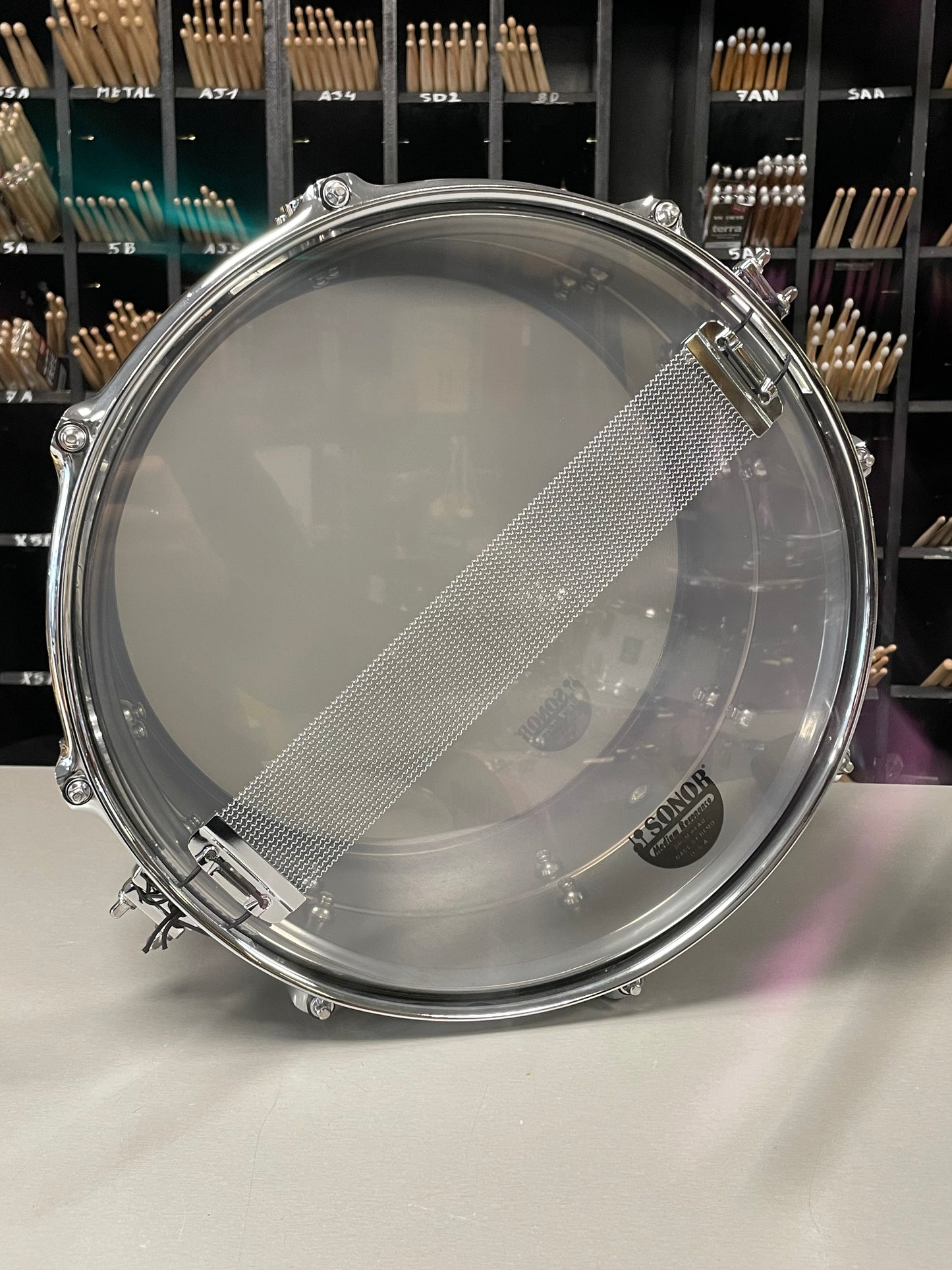 Caisse claire Sonor Kompressor 13x7 Brass
