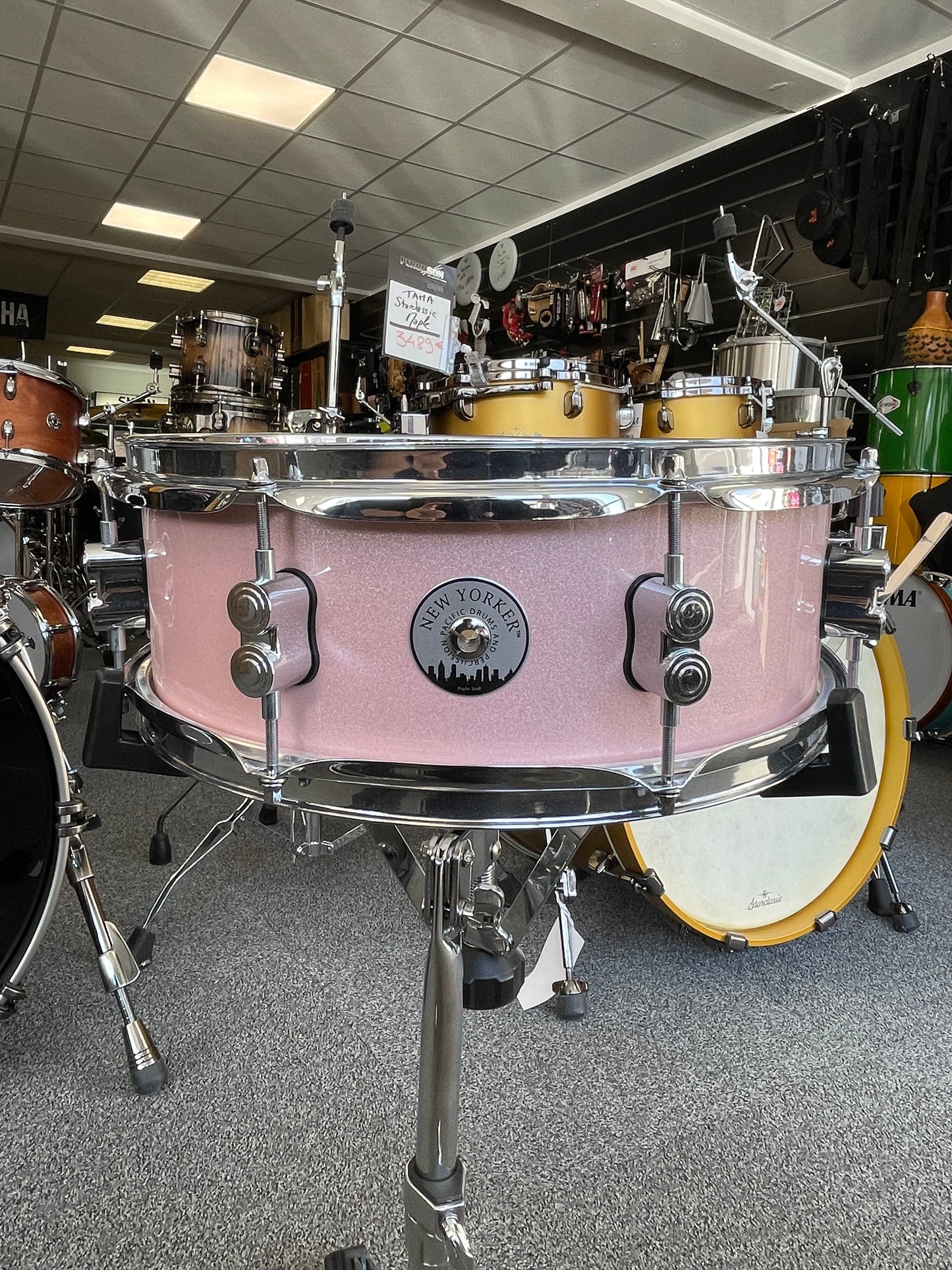 Caisse claire PDP New Yorker Pale Rose Sparkle 14x5"