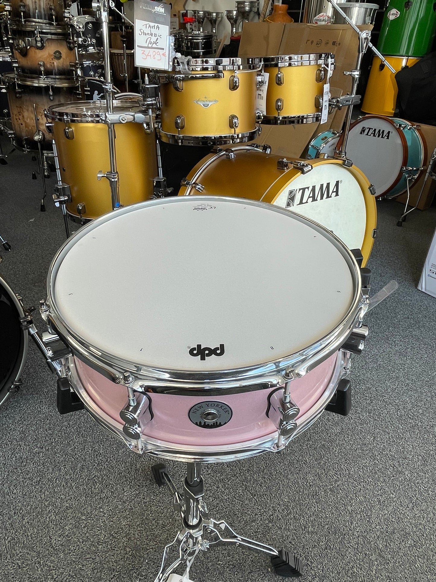 Caisse claire PDP New Yorker Pale Rose Sparkle 14x5"