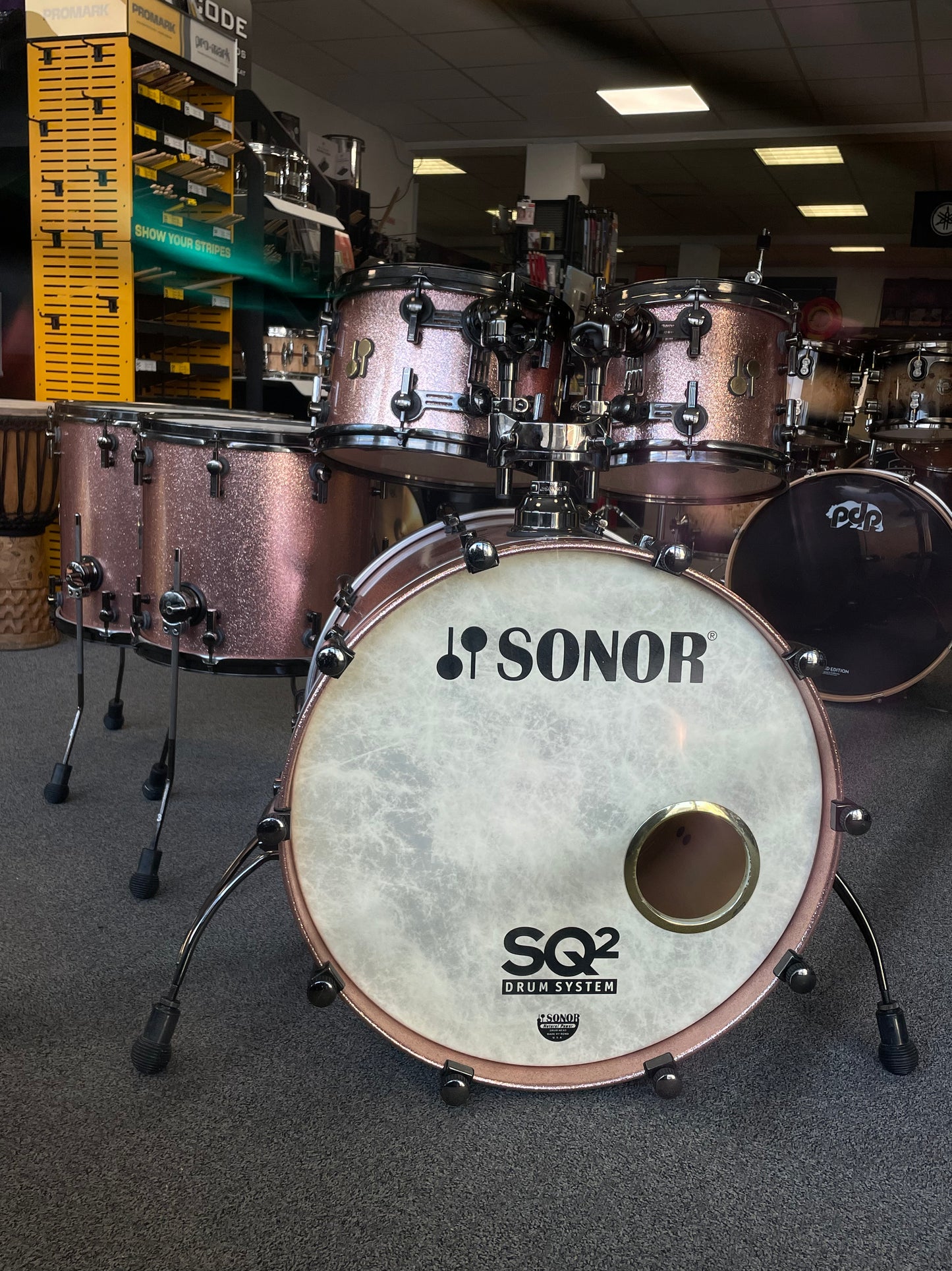 Sonor SQ2 22/10/12/14/16 Bright Copper Sparkle