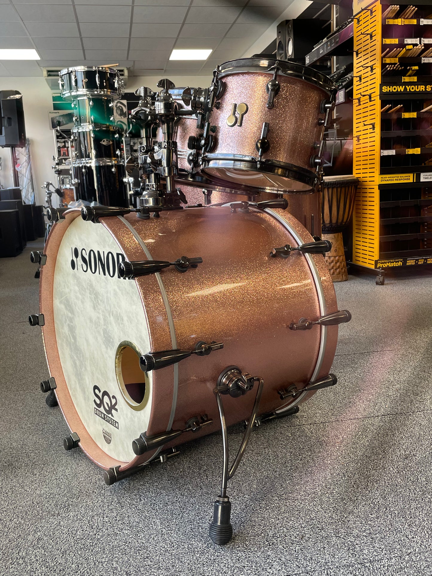 Sonor SQ2 22/10/12/14/16 Bright Copper Sparkle