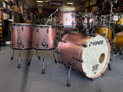 Sonor SQ2 22/10/12/14/16 Bright Copper Sparkle